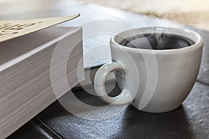 Book and Coffee photo