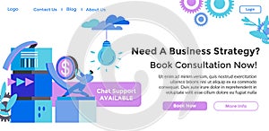 Book consultation for business strategy website