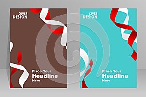 Book cover design in A4 size