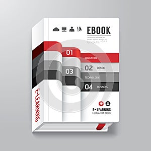 Book Cover Digital Design Minimal Style Template.