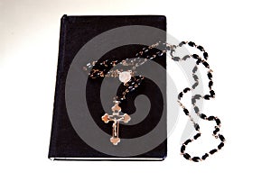 Book with crucifix