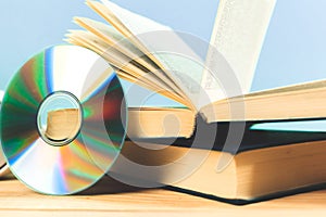 Book and DVD disk