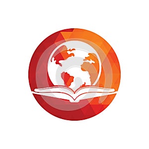 Book education logo icon vector.