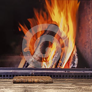 Book fireplace relax winter fall autumn rustic dark wooden floor