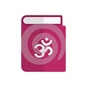 Book flat color icon