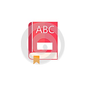 Book flat icon, education and school element