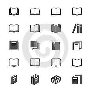 Book flat icons