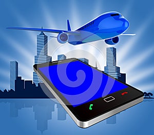 Book Flights Indicates Transportation Jet And Order