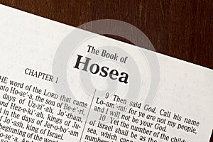 The Book of Hosea Title Page Close-up