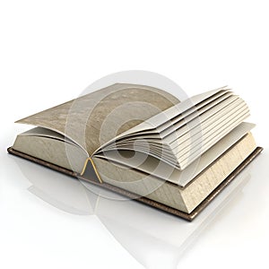 Book icon 3D rendering isolated on white background