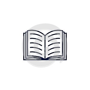 Book icon logo template