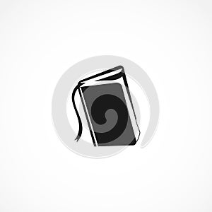 Book icon. open book isolated solid icon