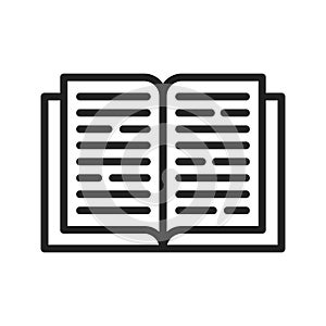 Book icon vector image.