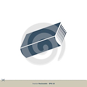 Book Icon Vector Logo Template Illustration Design. Vector EPS 10