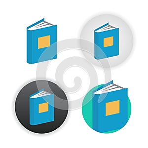 Book icon on white