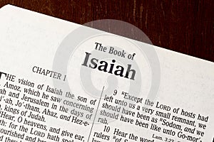 The Book of Isaiah Title Page Close-up