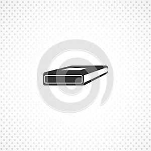 book isolated solid icon on white background