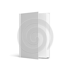 Book isolated on white background. Mockup. Blank.