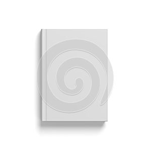 Book isolated on white background. Mockup. Blank.