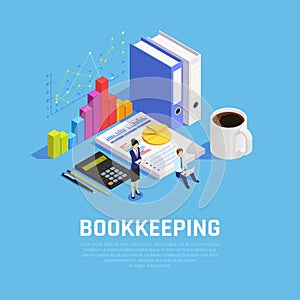 Book Keeping Isometric Composition