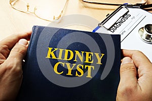 Book about Kidney Cyst. photo
