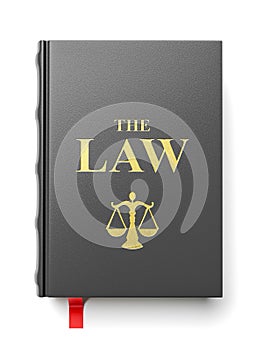 The book of laws. Constitution isolated on white background