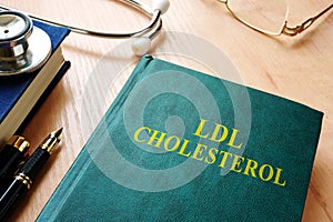 Book about ldl cholesterol. photo