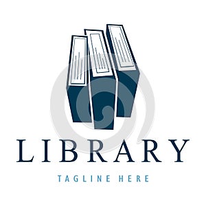 book or library logo for bookstores, book companies, publishers, encyclopedias, libraries, education, digital books, vectors