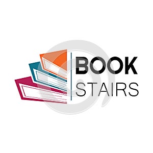 book or library logo for bookstores, book companies, publishers, encyclopedias, libraries, education, digital books, vectors