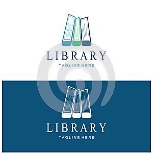 book or library logo for bookstores, book companies, publishers, encyclopedias, libraries, education, digital books, vectors