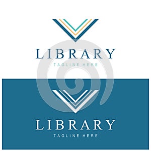 book or library logo for bookstores, book companies, publishers, encyclopedias, libraries, education, digital books, vectors