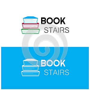 book or library logo for bookstores, book companies, publishers, encyclopedias, libraries, education, digital books, vectors