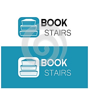 book or library logo for bookstores, book companies, publishers, encyclopedias, libraries, education, digital books, vectors