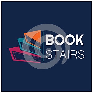 book or library logo for bookstores, book companies, publishers, encyclopedias, libraries, education, digital books, vectors