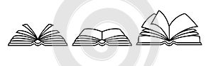 Book Line Icon Vector Design