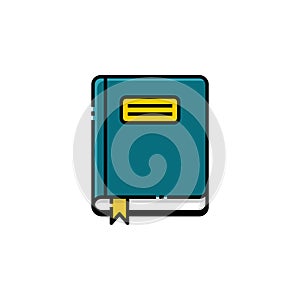 Book Lineal Icon - Back to school icon