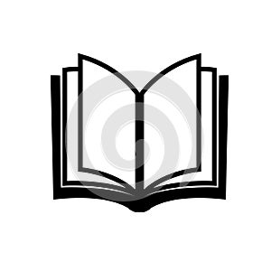 book literature, dictionaries, encyclopedias, planners with bookmarks. Icon vector illustration