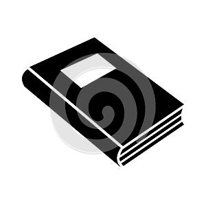 book literature, dictionaries, encyclopedias, planners with bookmarks. Icon vector illustration