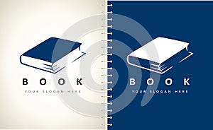 Book logo vector. Education design.