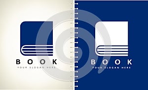 Book logo vector. Education design.