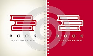 Book logo vector. Education design.