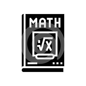 book math science education glyph icon vector illustration