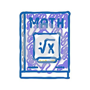 book math science education icon doodle illustration