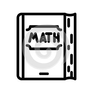 book math science education line icon vector illustration