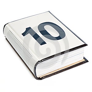 Book number icon isolated on white background