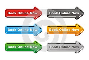 Book online now - arrow buttons