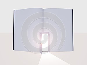 Book with open door