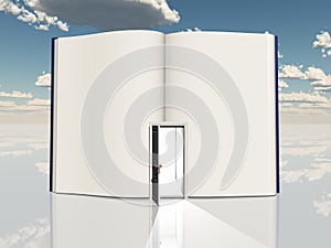 Book with open door