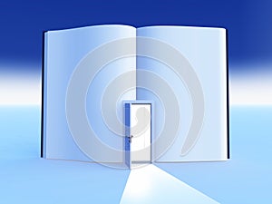 Book with open door
