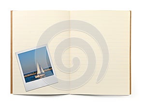 Book and photo frame